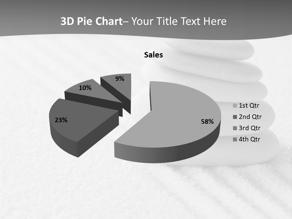 A Pile Of Rocks Sitting On Top Of A White Surface PowerPoint Template
