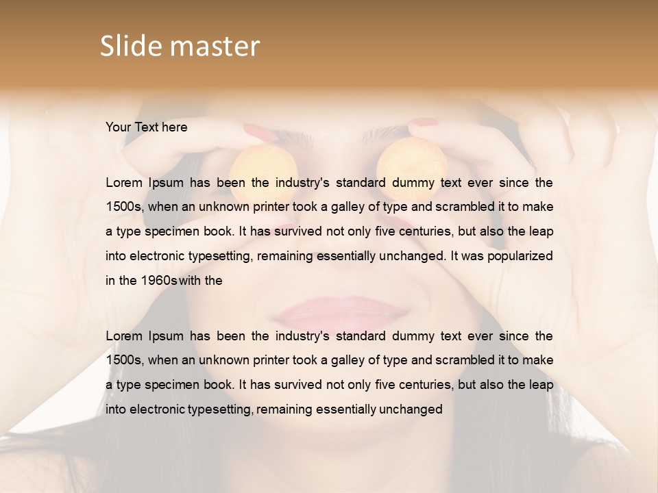 Slice Dinner Freshness PowerPoint Template