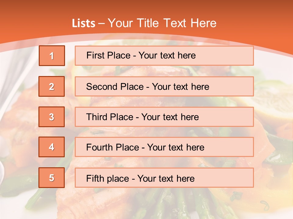 Slice Dinner Freshness PowerPoint Template