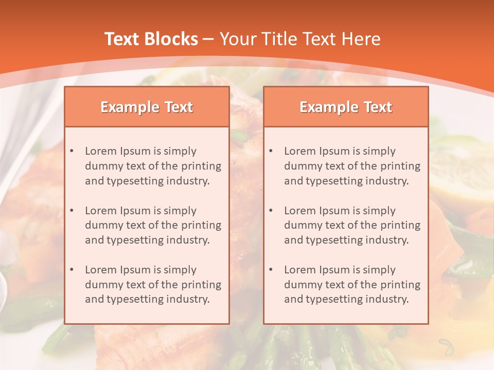 Slice Dinner Freshness PowerPoint Template