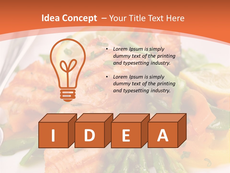 Slice Dinner Freshness PowerPoint Template