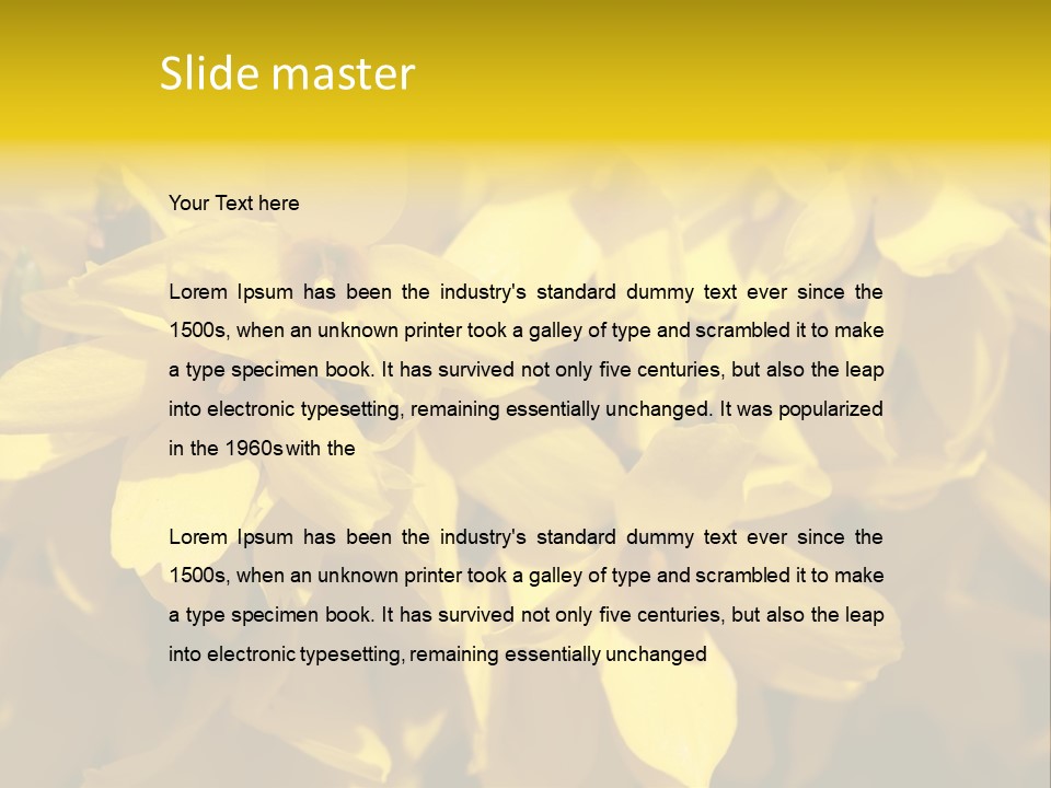 Beauty Twig Closeup PowerPoint Template