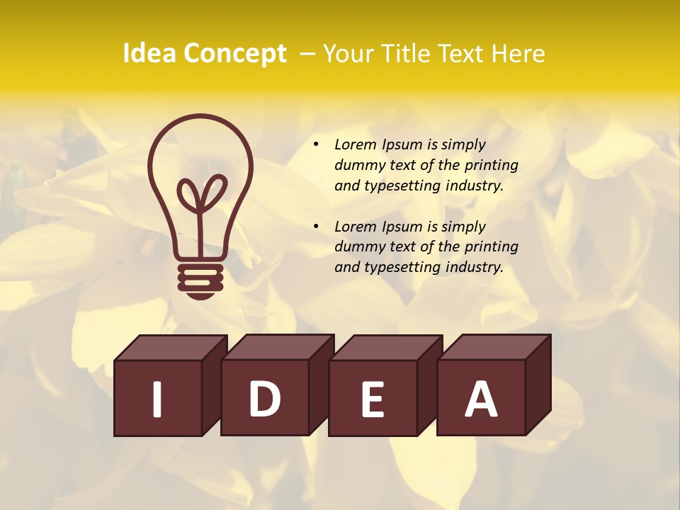 Beauty Twig Closeup PowerPoint Template