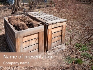 Garden Earth Mulch PowerPoint Template