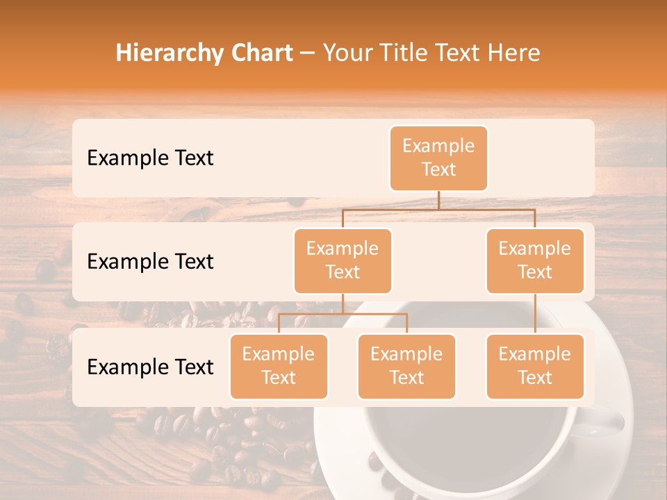 A Cup Of Coffee Next To A Pile Of Coffee Beans PowerPoint Template
