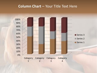 A Person Cutting A Dog's Hair With A Pair Of Scissors PowerPoint Template