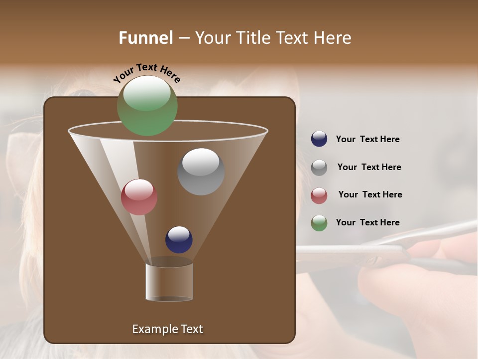 A Person Cutting A Dog's Hair With A Pair Of Scissors PowerPoint Template