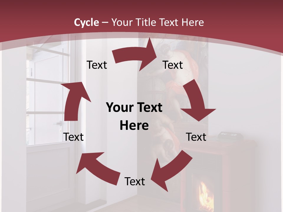 Macro Green Eyeball PowerPoint Template