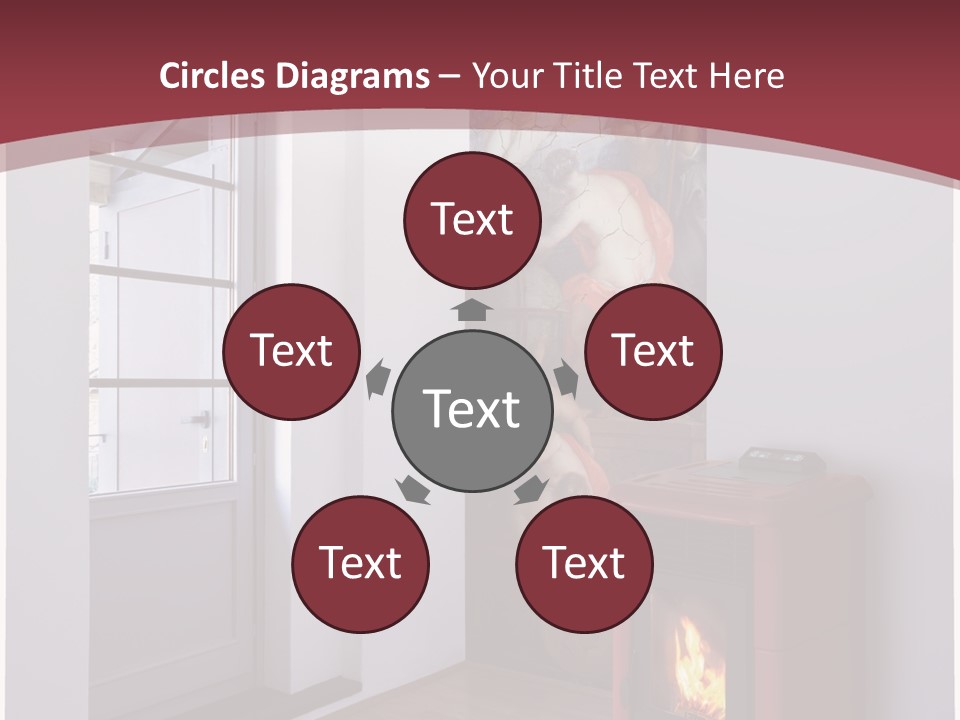 Macro Green Eyeball PowerPoint Template