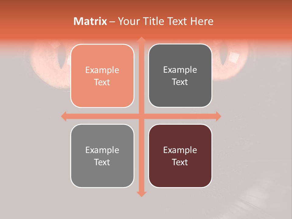 Macro Green Eyeball PowerPoint Template