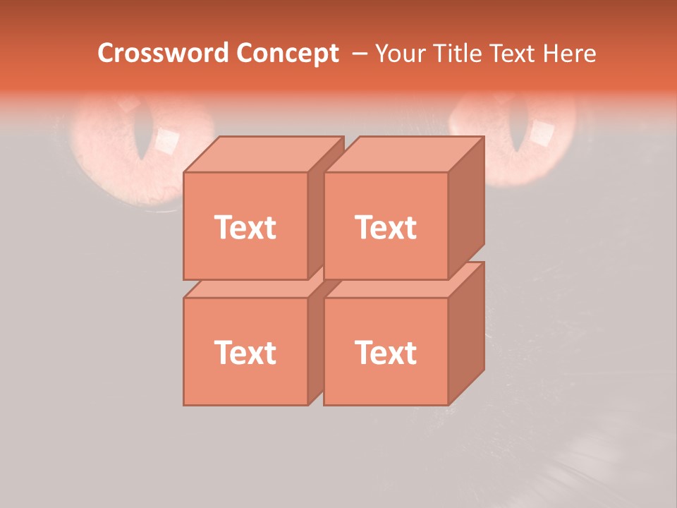 Macro Green Eyeball PowerPoint Template