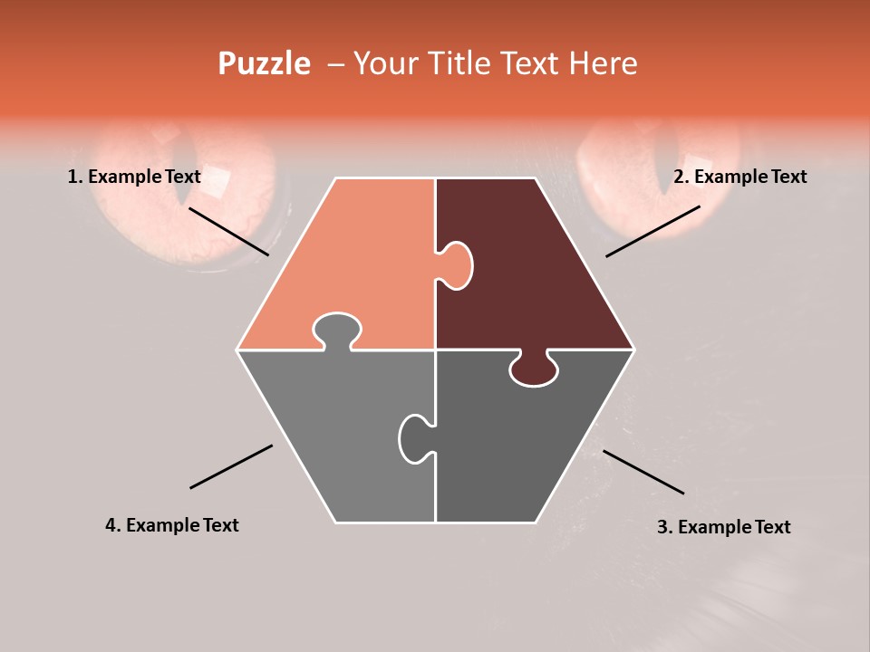 Macro Green Eyeball PowerPoint Template