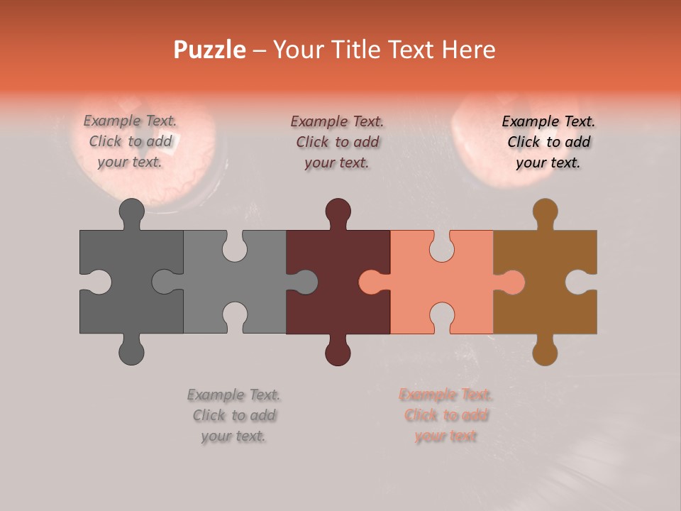 Macro Green Eyeball PowerPoint Template