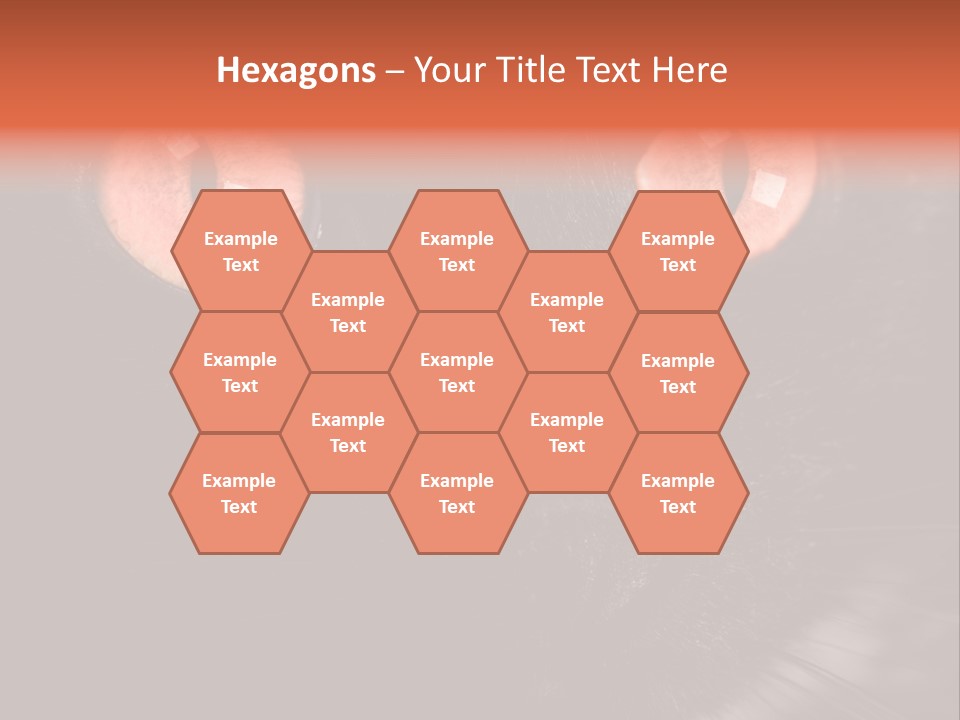 Macro Green Eyeball PowerPoint Template