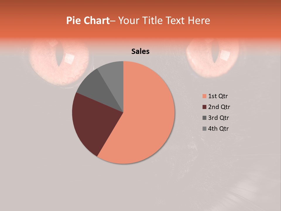 Macro Green Eyeball PowerPoint Template