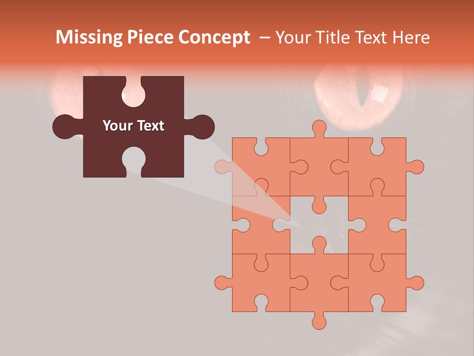 Macro Green Eyeball PowerPoint Template