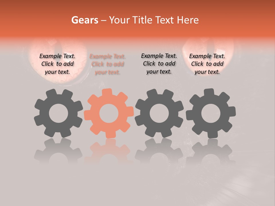 Macro Green Eyeball PowerPoint Template