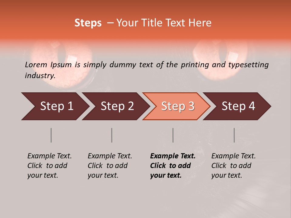 Macro Green Eyeball PowerPoint Template