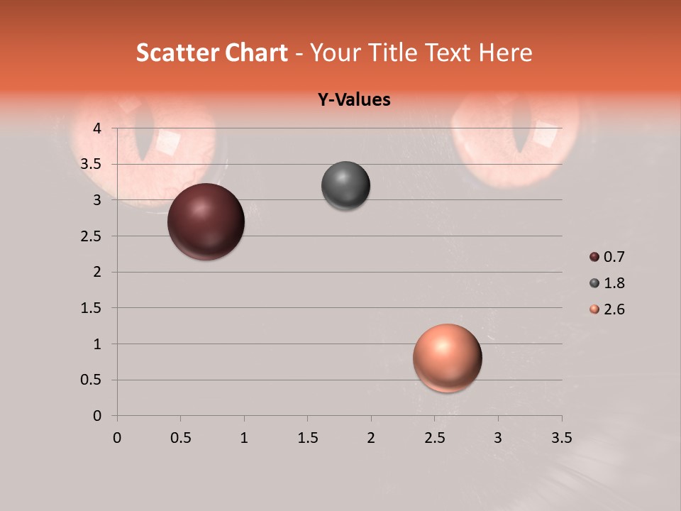 Macro Green Eyeball PowerPoint Template