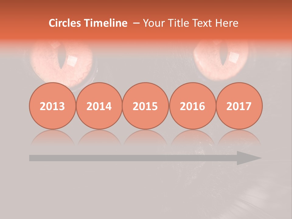 Macro Green Eyeball PowerPoint Template