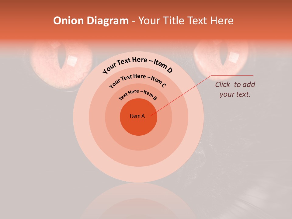 Macro Green Eyeball PowerPoint Template
