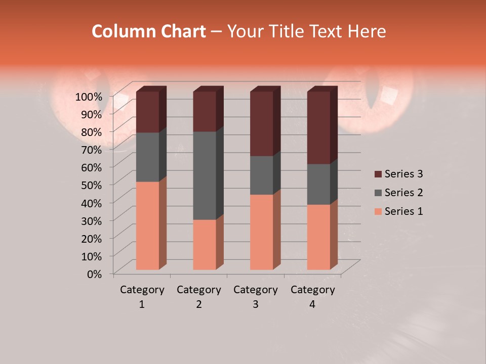 Macro Green Eyeball PowerPoint Template