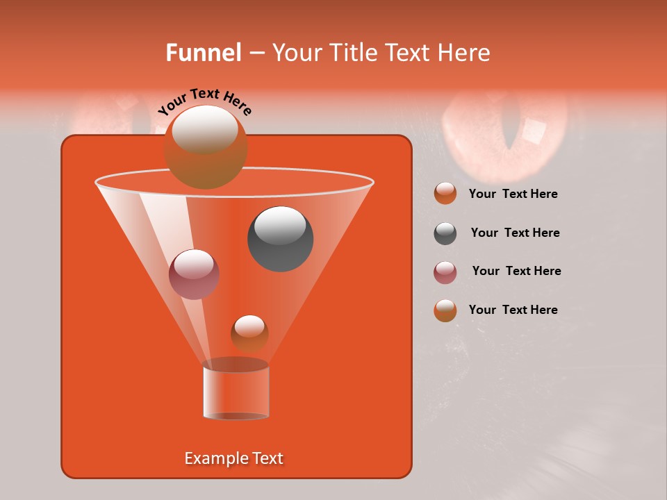 Macro Green Eyeball PowerPoint Template