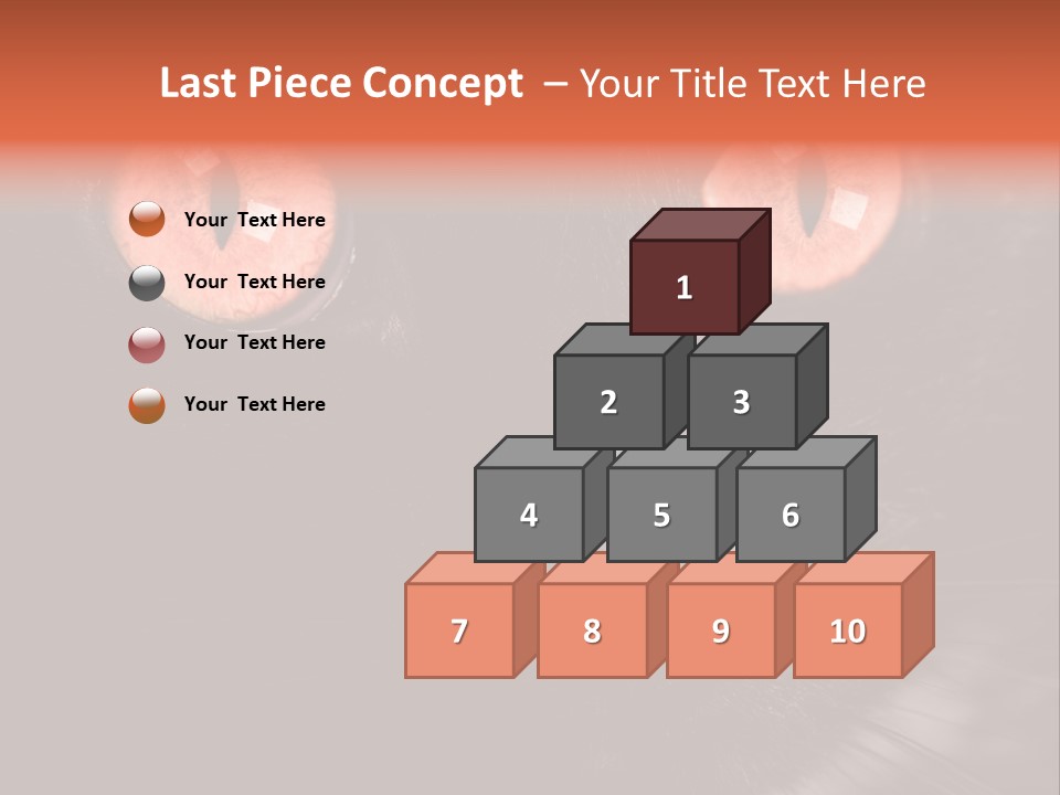 Macro Green Eyeball PowerPoint Template