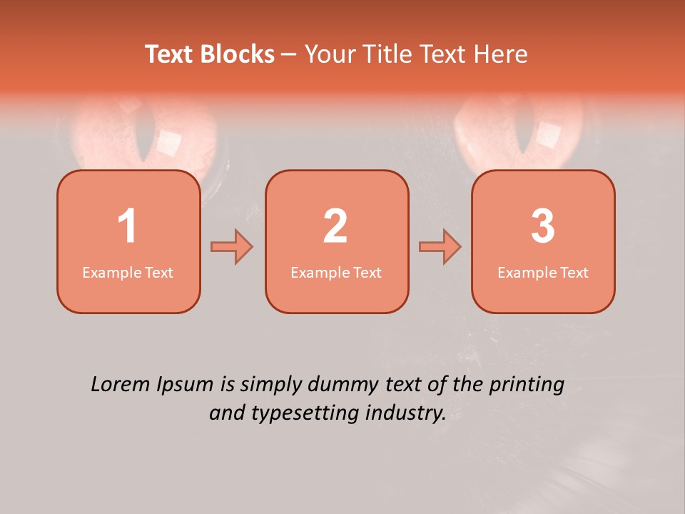 Macro Green Eyeball PowerPoint Template