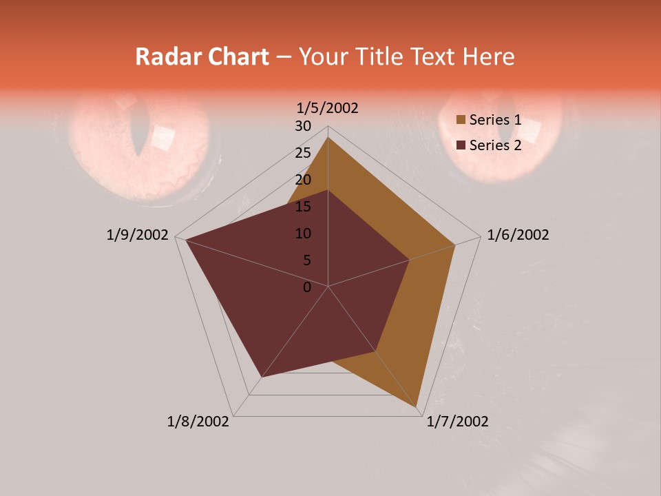 Macro Green Eyeball PowerPoint Template