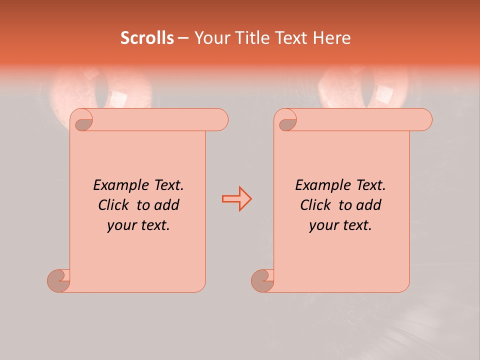 Macro Green Eyeball PowerPoint Template