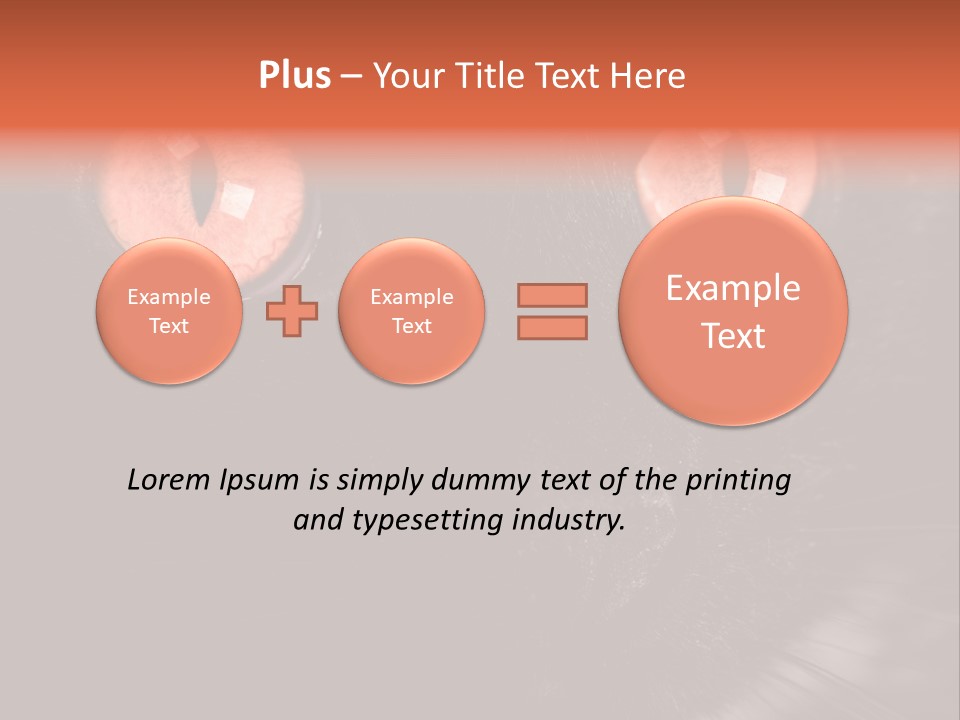 Macro Green Eyeball PowerPoint Template