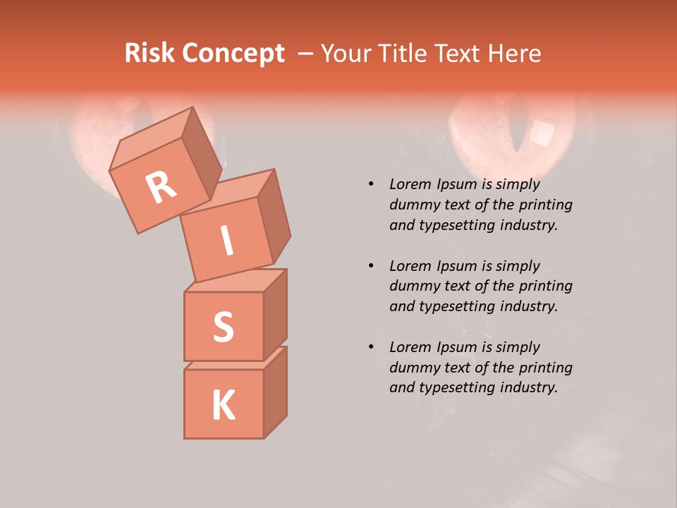 Macro Green Eyeball PowerPoint Template