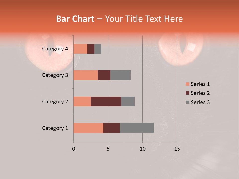Macro Green Eyeball PowerPoint Template