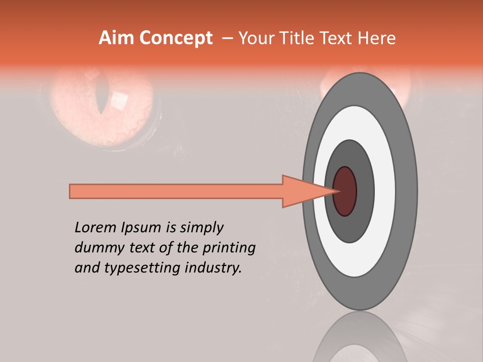 Macro Green Eyeball PowerPoint Template