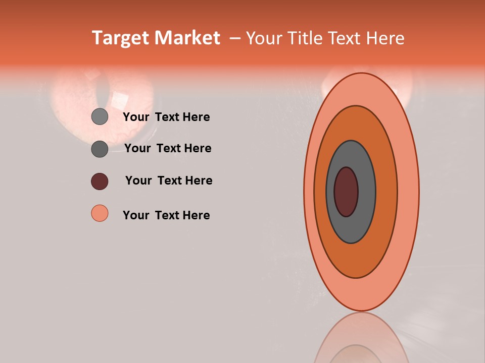 Macro Green Eyeball PowerPoint Template