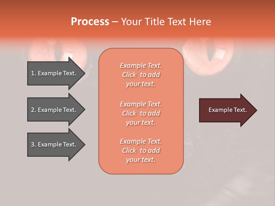 Macro Green Eyeball PowerPoint Template