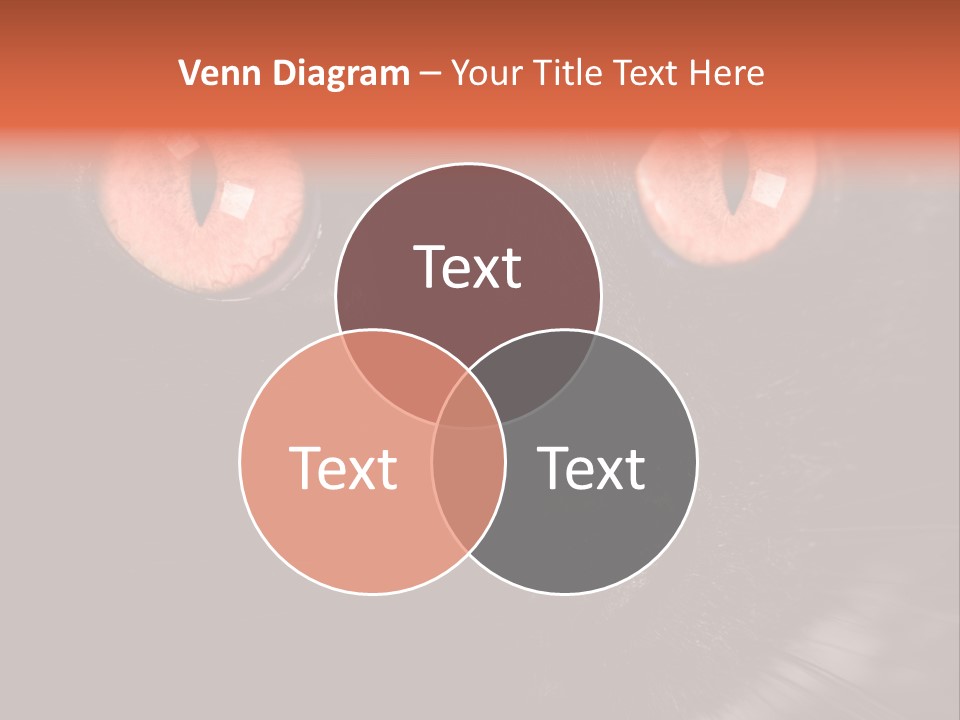 Macro Green Eyeball PowerPoint Template