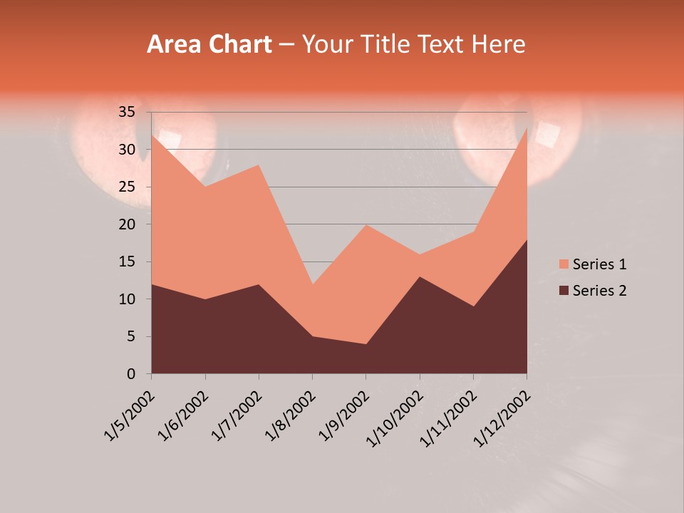 Macro Green Eyeball PowerPoint Template