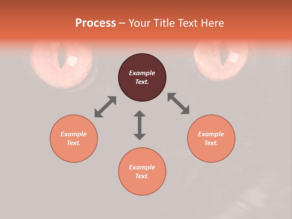 Macro Green Eyeball PowerPoint Template