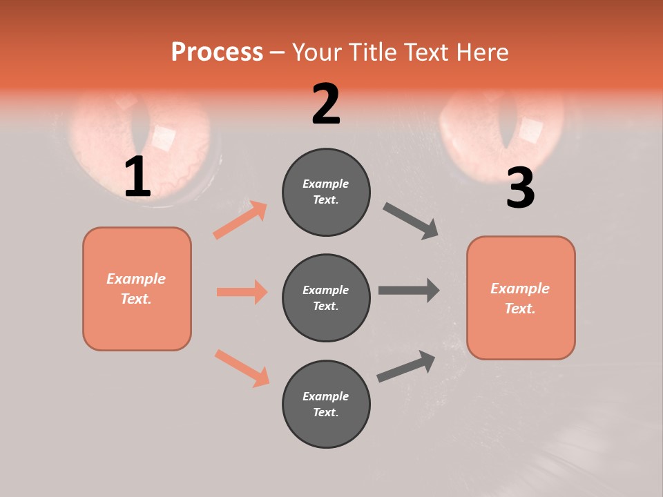 Macro Green Eyeball PowerPoint Template