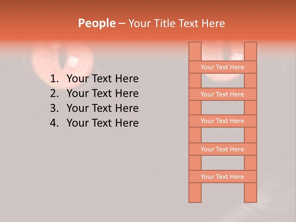 Macro Green Eyeball PowerPoint Template