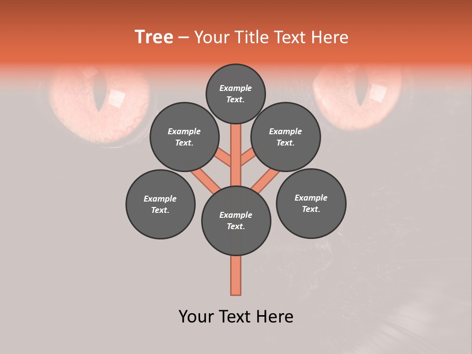 Macro Green Eyeball PowerPoint Template