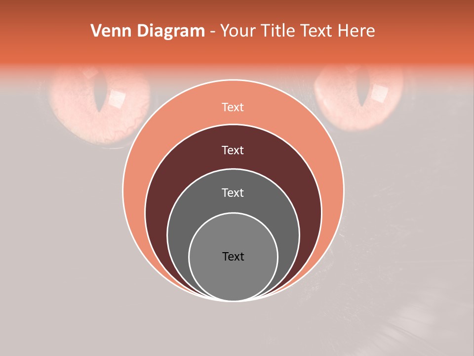 Macro Green Eyeball PowerPoint Template