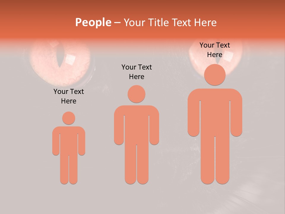 Macro Green Eyeball PowerPoint Template