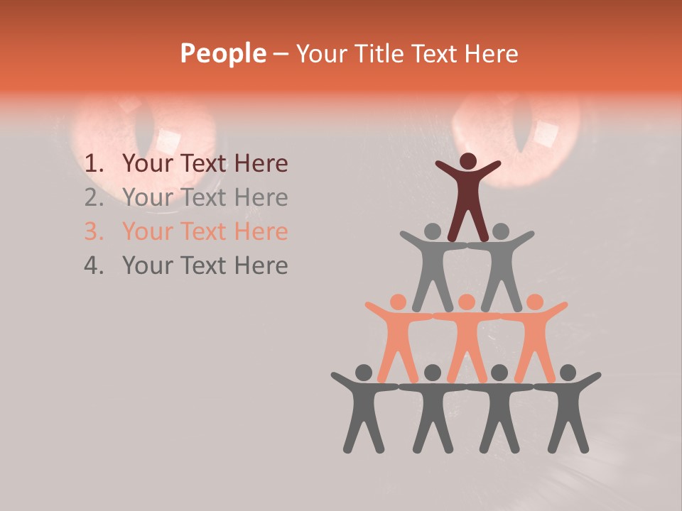 Macro Green Eyeball PowerPoint Template