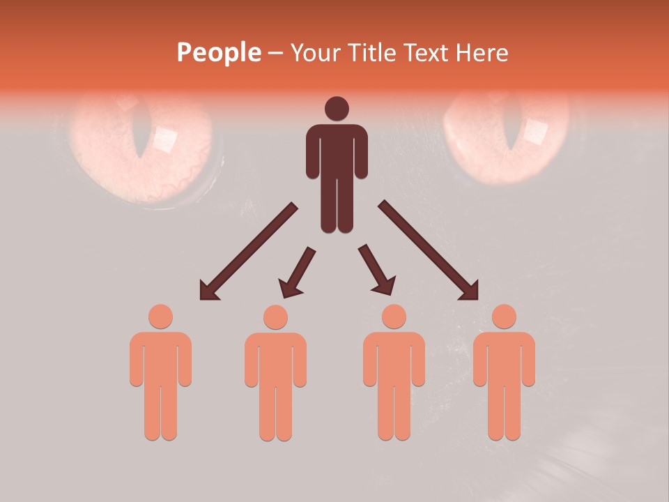 Macro Green Eyeball PowerPoint Template