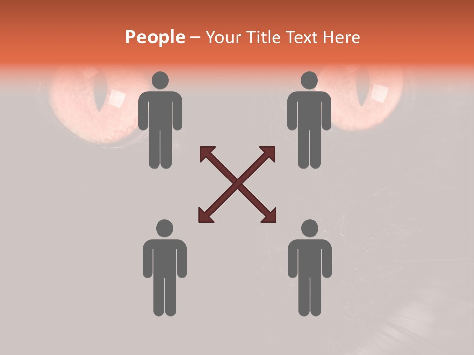 Macro Green Eyeball PowerPoint Template