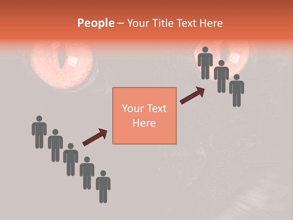 Macro Green Eyeball PowerPoint Template