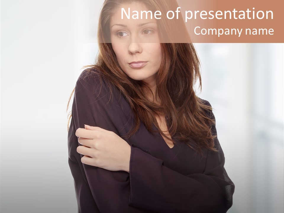 Gaze Teenager Depressed PowerPoint Template